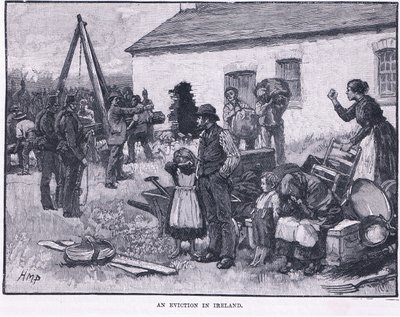 An eviction in Ireland by Henry Marriott Paget